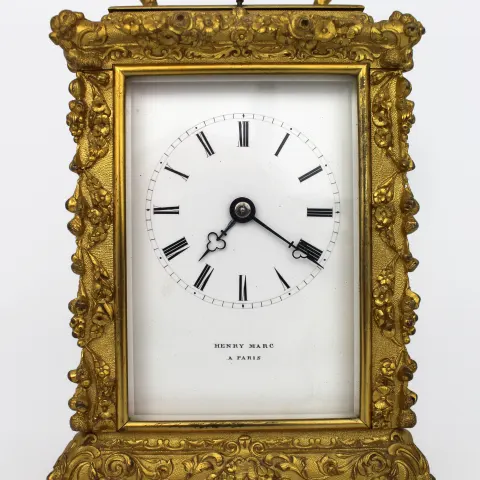 Fine Antique French Henry Marc Paris Carriage Clock