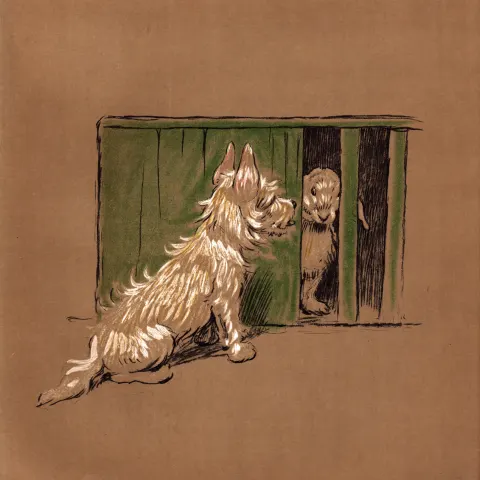 Cecil Aldin Original Antique Illustration Mac a White West Highland Terrier-21.