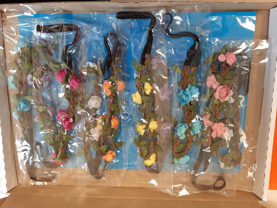 Leather Band, Floral Headbands, x 100