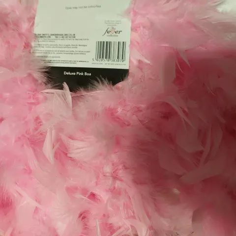 Pink feather boa