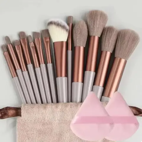 13 Makeup Brushes With Bag Quick-Drying Ultra-Soft Beauty Tools, Portable Makeup Brush Set