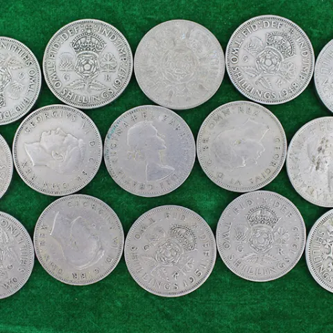 Collection of Two Shillings Coins 1947-