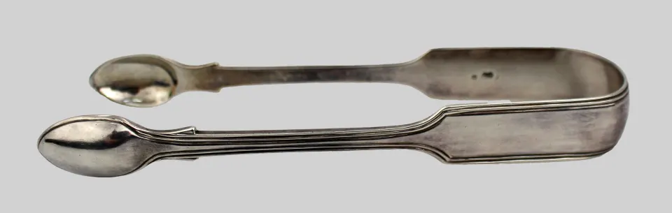 Antique Solid Silver Sugar Tongs – London, 1871