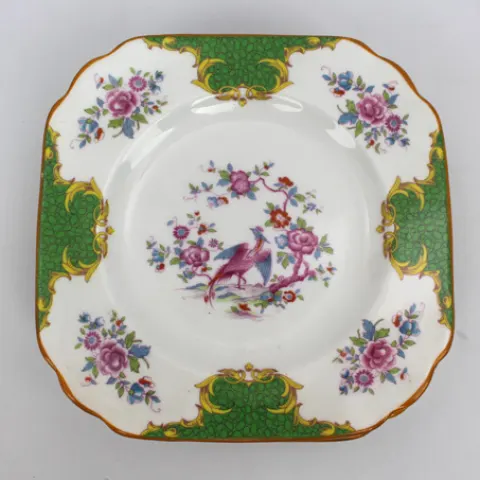 Set of 6 Ye Old English Grosvenor China Square Side Plates