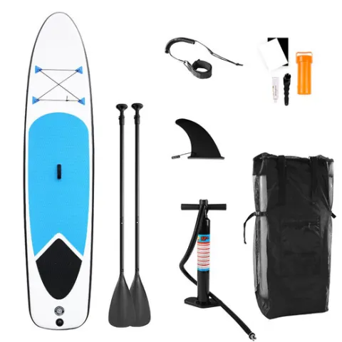 Large 2-Person Inflatable Paddle Board w/ Accessories - Blue