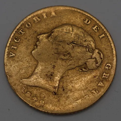 1842 Half Sovereign Gold Coin