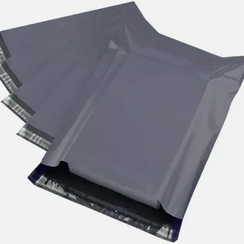 10 X Pack of 100 Grey Mailing Bags Strong Polythene Postage Plastic Postal Mail Seal