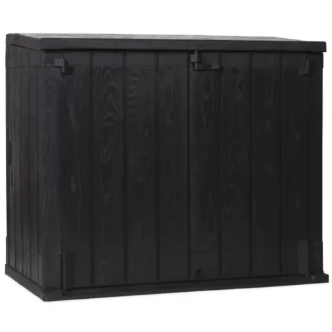 (27/P5) RRP £165. Toomax Stora Way XL 1270L Garden Storage Box Anthracite. (W145x D85x H124.5cm).