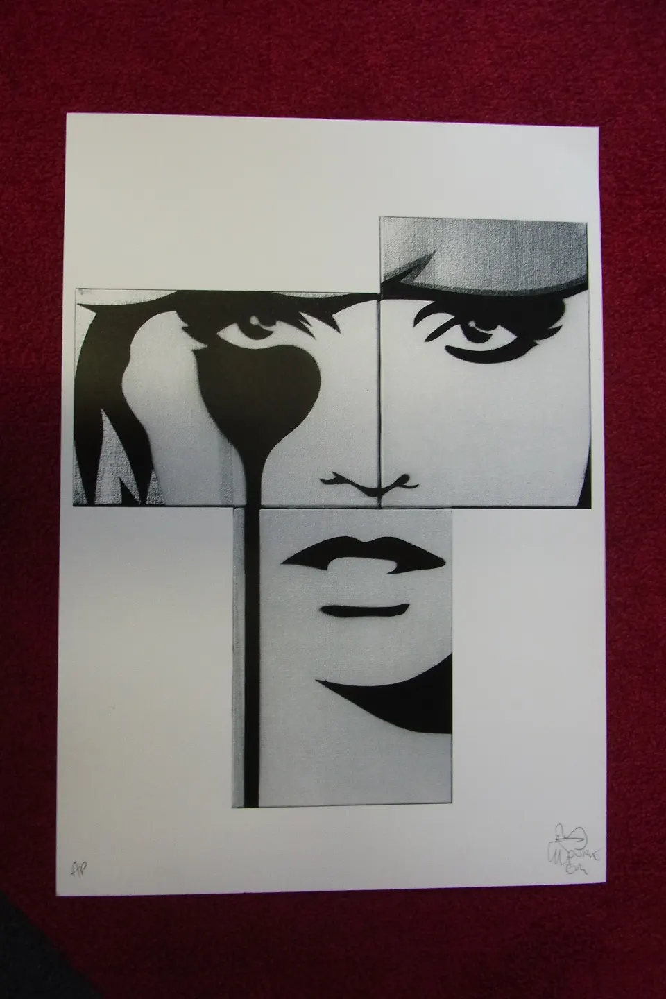 Pure Evil Signed Limited Edition Art Car Boot Fair x/100 50 x 35cm Blondie Debbie