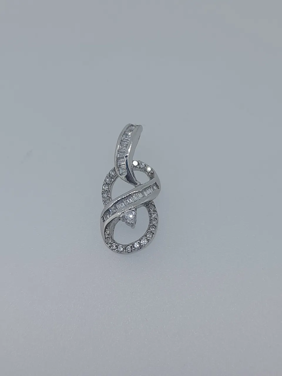 925 Silver Pendant Set With CZ Stones