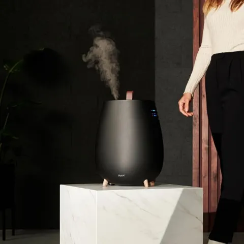 (84/MR1) RRP £100. Duux DXHU15UK Tag GEN 2 Black Ultrasonic Humidifier and Diffuser Black.