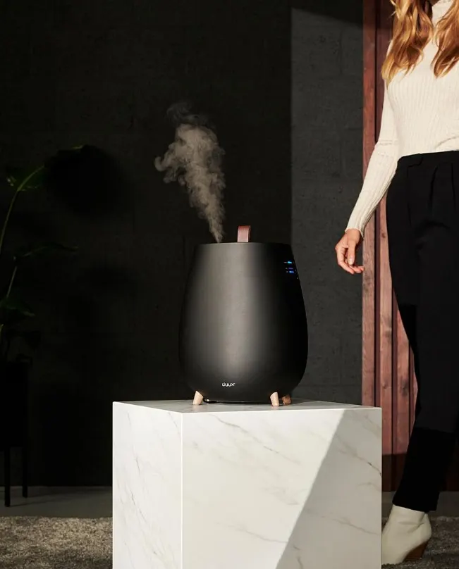 (84/MR1) RRP £100. Duux DXHU15UK Tag GEN 2 Black Ultrasonic Humidifier and Diffuser Black.
