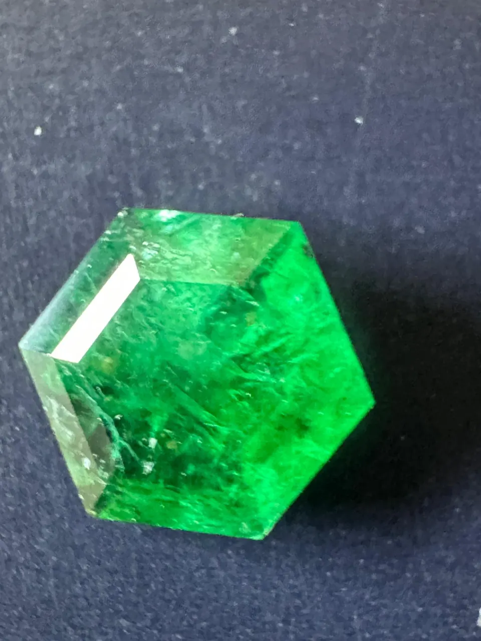 Certified Natural Beryl Emerald 1.42 Carat | Hexagon, Step Cut