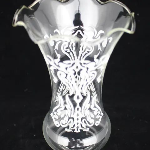 Vintage Acid Etched Glass Shade