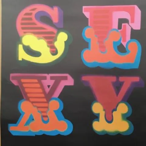 BEN EINE (born 1970) SEXY, Circus Shutter Font Screen print run edition of 200, signed. 50 x 70 cm.
