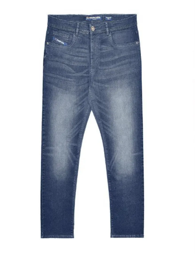 Lambretta Men's Chester Straight Fit Denim Jeans - Tinted Blue Size 36 RRP £60