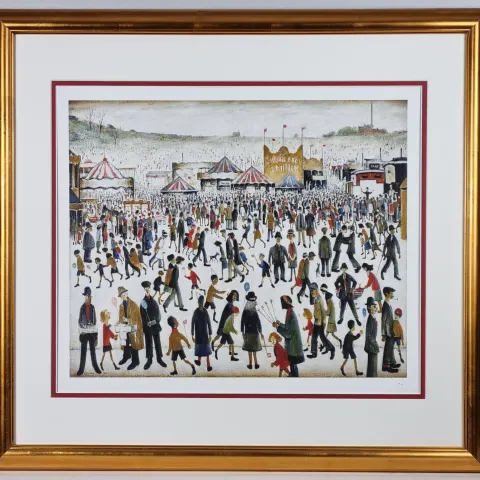 L.S. Lowry Rare Limited Edition "Good Friday, Daisy Nook"