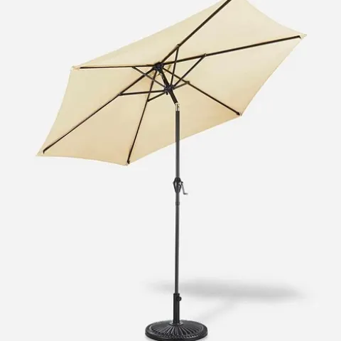 (122/7L) Lot RRP £125. 2x Items.  1x Solana 3M Natural Parasol  RRP £75 Each (H225 x Dia300cm) (RE4