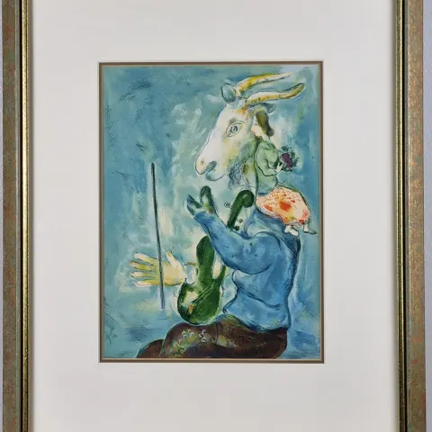 Marc Chagall Original Lithograph In Colours. "Spring"