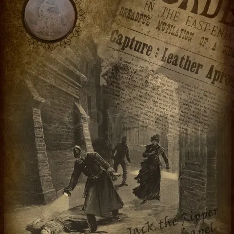Jack The Ripper Original Antique 1888 Penny Victorian History Metal Wall Art