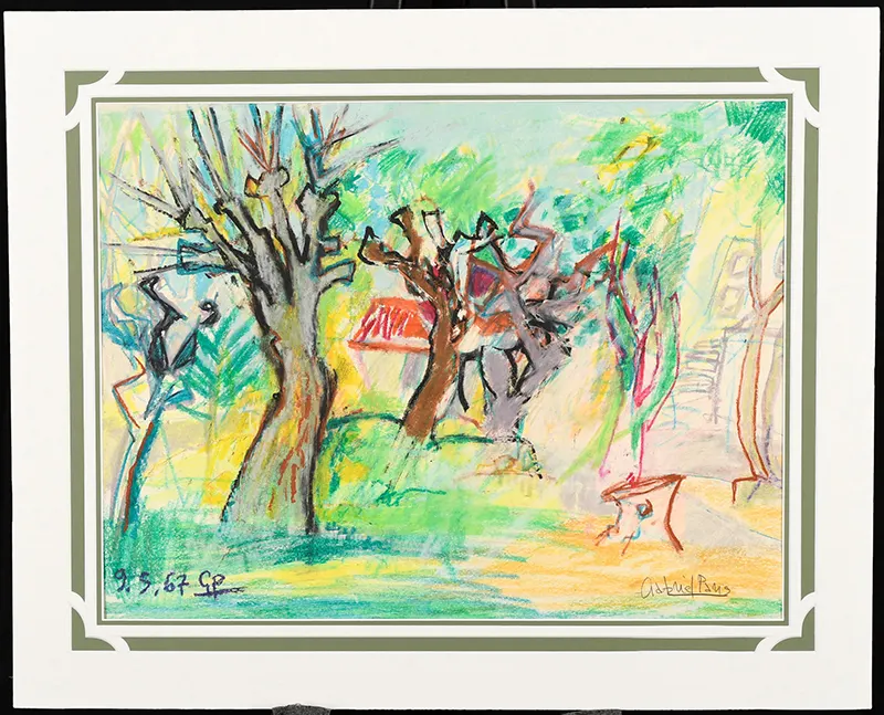 Original Pastel Painting by Gabriel Paris