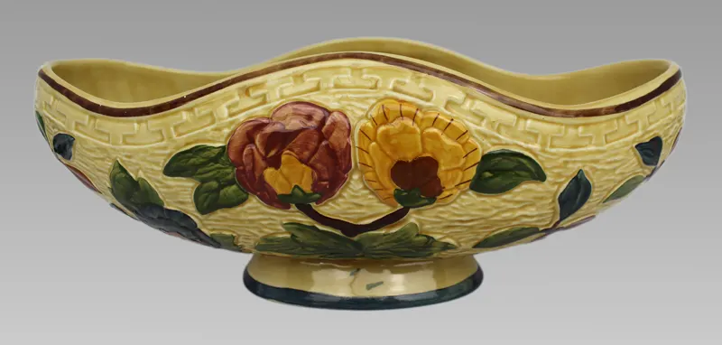 H.J.Wood Indian Tree Boat Shaped Bowl