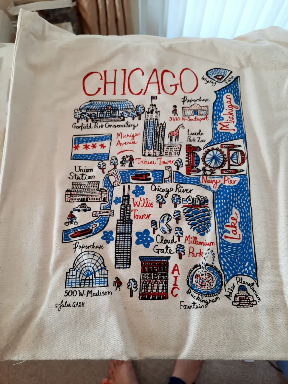 Chicago Tote bags from Paperchase.  Pack of 4 bags
