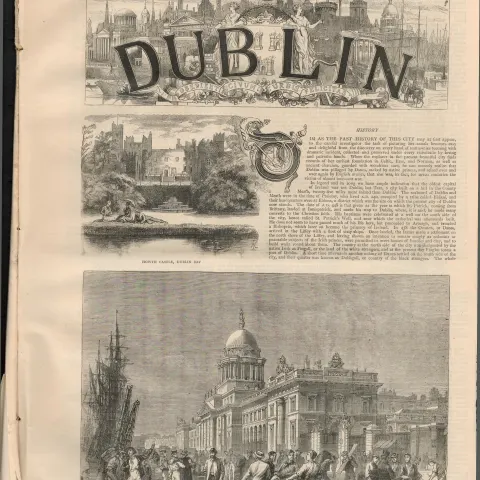 Rare Dublin 8-Page Antique 1878 Newspaper