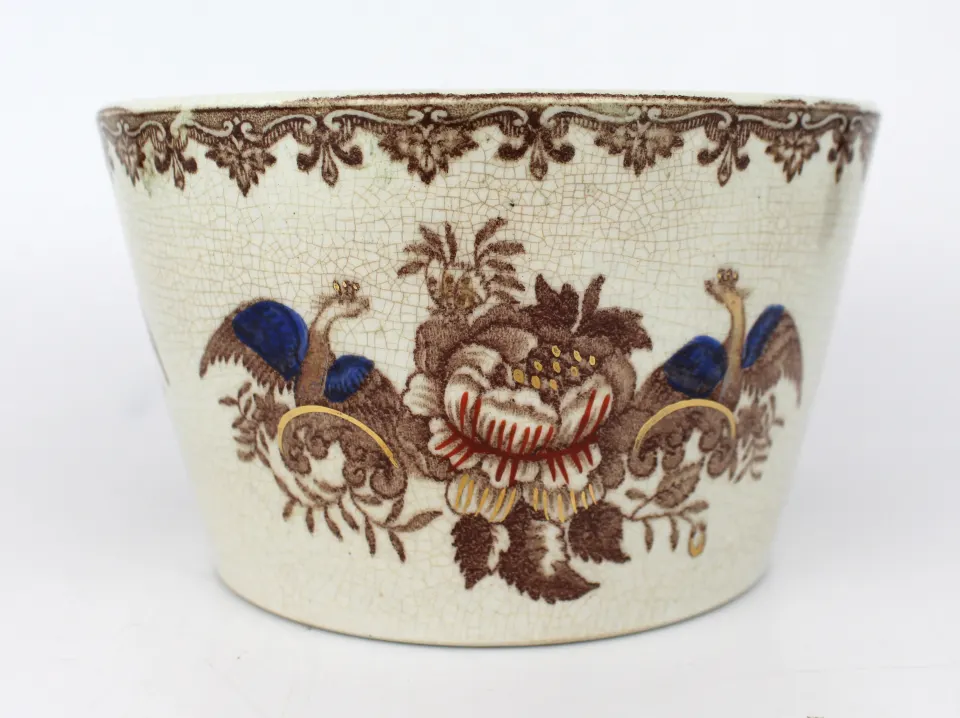 Early 19th Century English Ceramic Bowl with Transfer-Printed Decoration