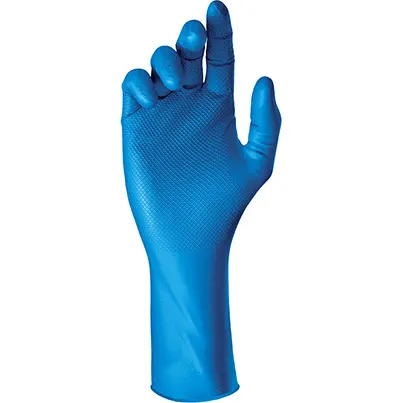 120 x Pairs Of Grippaz Blue Nitrile Chemical-Resistant Gloves RRP £83.95