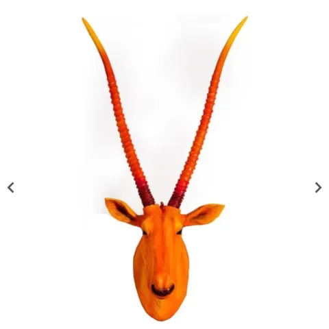 Atomic Orange Antelope Wall Head x 2