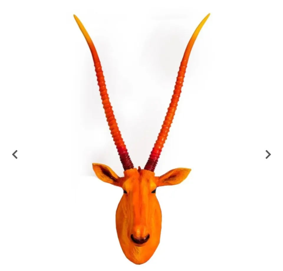 Atomic Orange Antelope Wall Head x 2