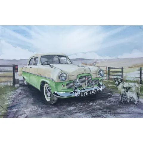 Ford Zephyr Zodiac MK1 1950's Iconic British Car Metal Art
