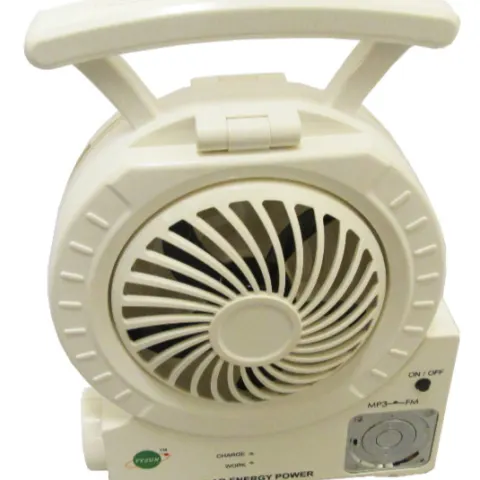 Solar Vent Camping Fan Radio