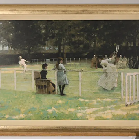 Large Limited Edition "The Tennis Party" By Sir John Lavery.