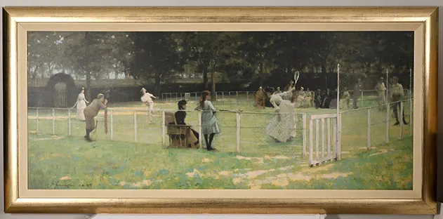 Large Limited Edition "The Tennis Party" By Sir John Lavery.