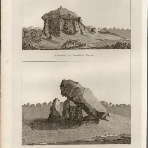 Pagan Antiquities in Ireland Rare 1791 Francis Grose Antique Print.