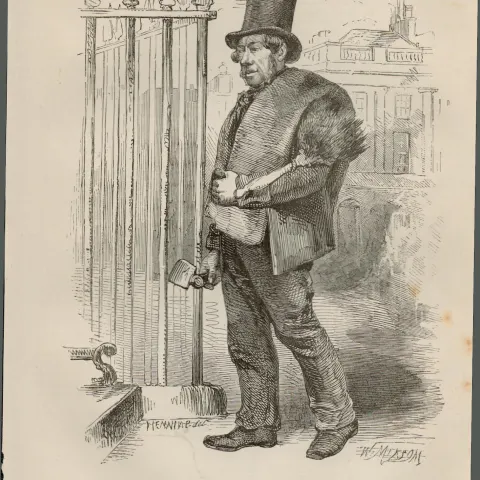 London Climbing Sweep Antique Rare 1864 Henry Mayhew Print.