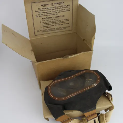 WW2 Gas Mask Respirator in Box