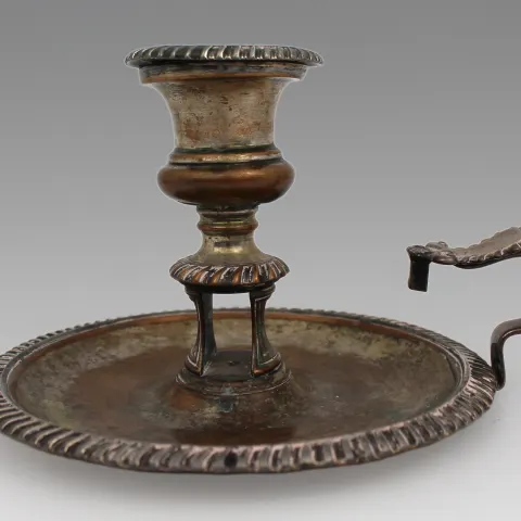 19th Century Silver Plated Chamberstick