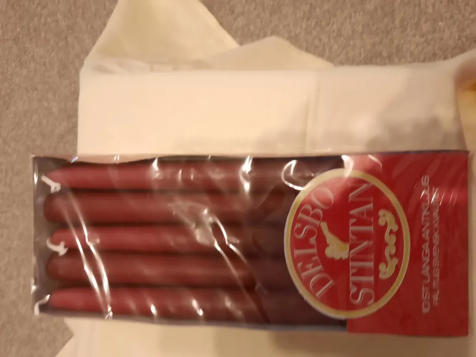 4 packs burgundy wine candles