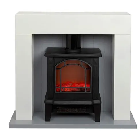 (56/MR1E) RRP £150. Beldray Floriana Electric Stove Fire Suite.