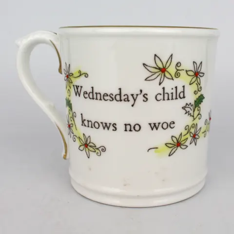 Royal Worcester Wednesday's Child Tankard