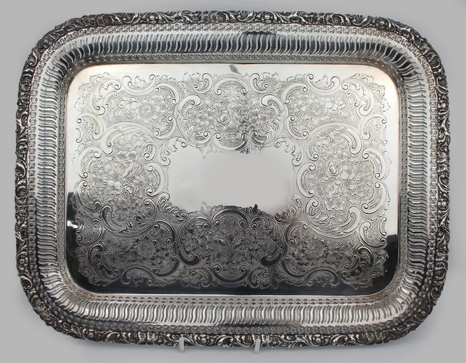 Quality Ornate Silver Plated Tray