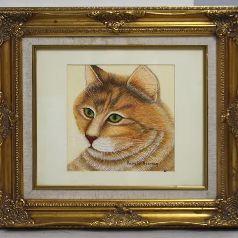Original Artwork by Pamela Kierney Set in Gilt Frame