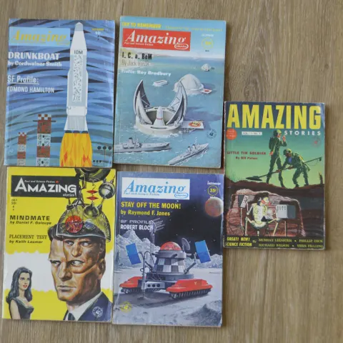 [Books][Sci-fi] Amazing Stories 5 Isuess From 1954 To 1964