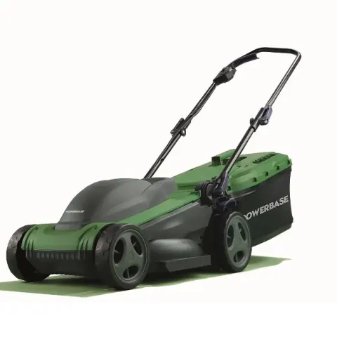 (183/MR1D) RRP £79. Powerbase 34cm 1400W Electric Rotary Lawn Mower. (Contents Appear Unused, Clean