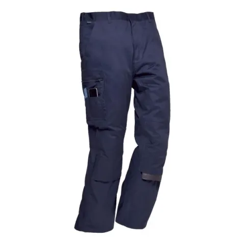 Portwest Iona Safety Trousers, Tall Navy Size Medium/33"