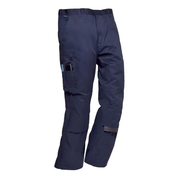 Portwest Iona Safety Trousers, Tall Navy Size Medium/33"