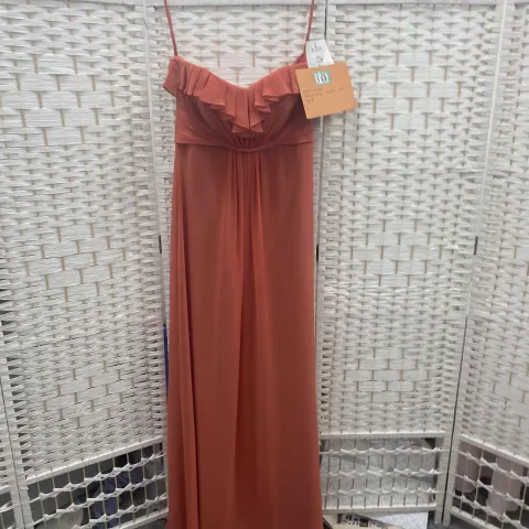 Alexia Designs prom dress size 8 burnt orange